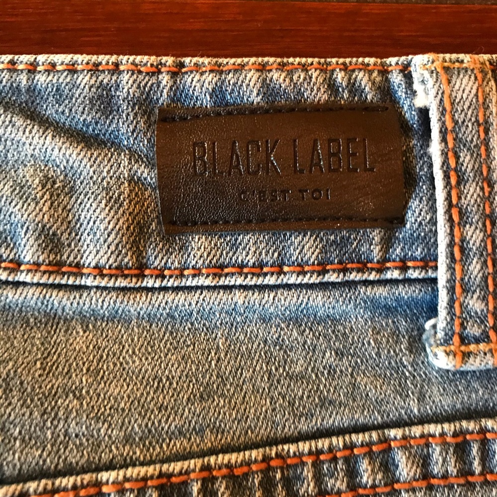 Black Label Ripped Jean Skirt - Picture 8 of 8